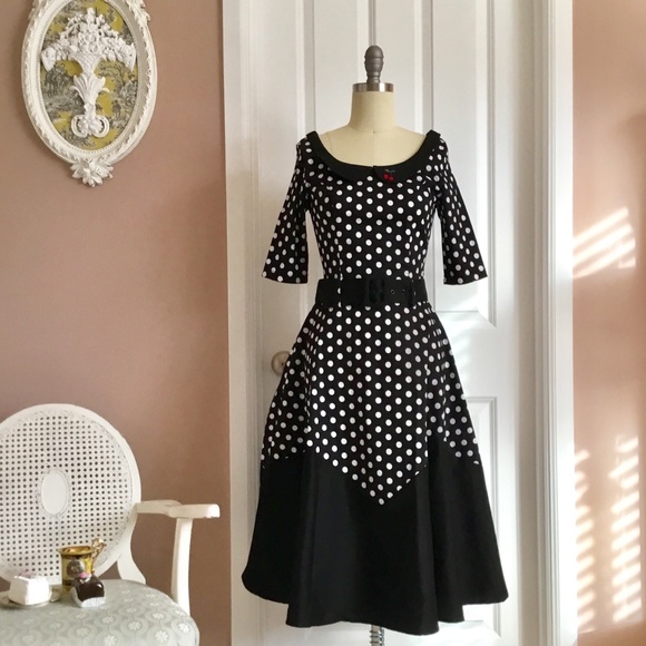 *NWT* Collectif Cherry Polka Dot Doll Dress - Picture 2 of 8